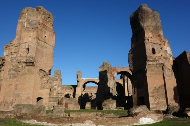 Antik kalıntıları. Caracalla Hamamı Roma