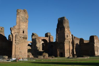 Antik kalıntıları. Caracalla Hamamı Roma