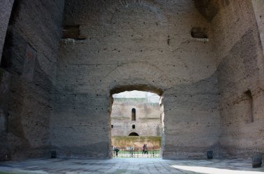 Eski harabeler. Caracalla Hamamı Roma