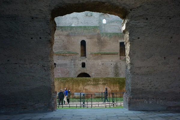 Eski harabeler. Caracalla Hamamı Roma — Stok fotoğraf