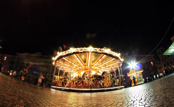 Carousel in Piazza Navona — Stock Photo, Image