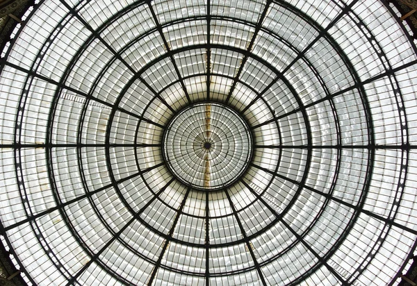 Vittorio Emanuele Galerie plafond in Milaan — Stockfoto