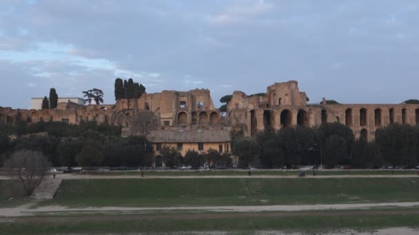 Ruinas de la Colina Palatina — Vídeo de stock