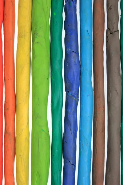 Plasticine kleurrijke buizen — Stockfoto