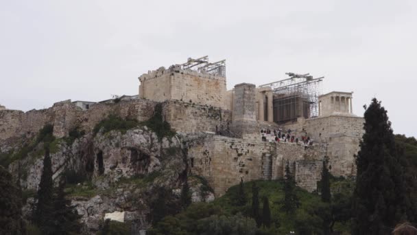 Parthenon, Atina Akropol — Stok video