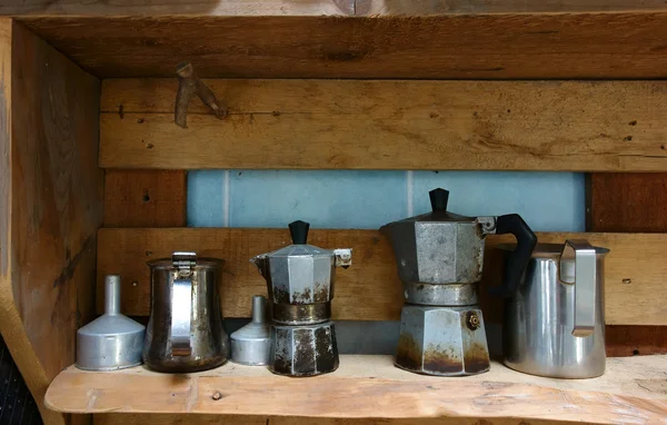 Staré kávovary — Stock fotografie