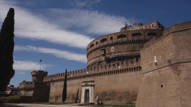 Castel santangelo, Roma, İtalya — Stok video