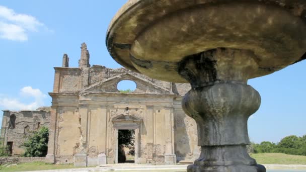 Igreja abandonada de Bonaventura — Vídeo de Stock