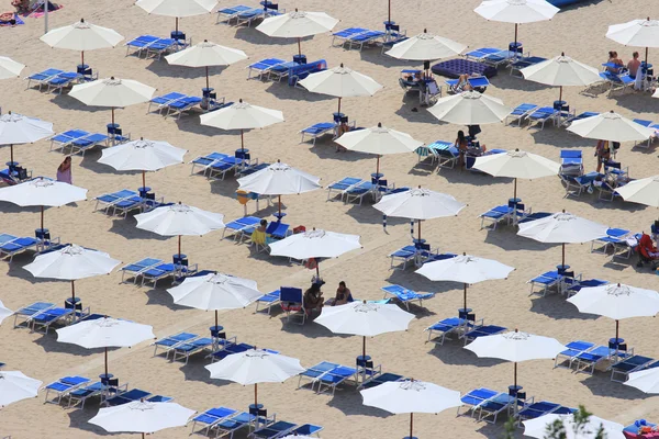 Parasol pattern in Sperlonga Royalty Free Stock Images