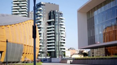 Gae Aulenti Square, Milan, İtalya