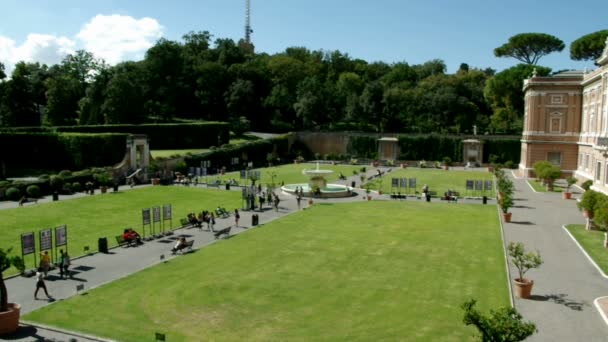 Jardines del Estado Vaticano — Vídeos de Stock