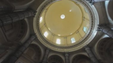 OROPA, ITALY - AUGUST 18, 2025: Interior of the New Basilica, Oropa Religious Complex