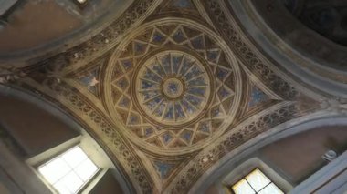 NICORVO, İtalya - 14 Eylül 2025: Tarihi Barok Kilisesi Madonna del Patrocinio