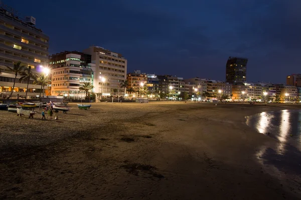 Las Palmas de Gran Canaria om natten – stockfoto