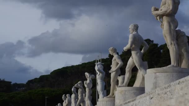 Rom, italien, foro italico — Stockvideo