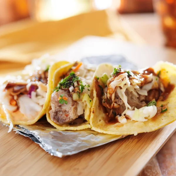 Asian pork tacos — Stock Photo, Image