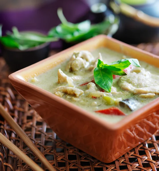 Thai green curry — Stock Photo, Image