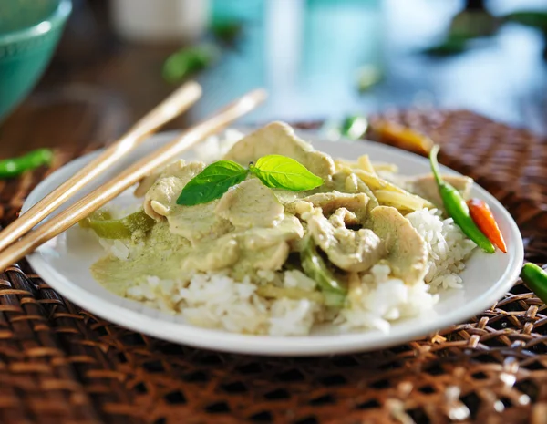 Thaise groene curry — Stockfoto