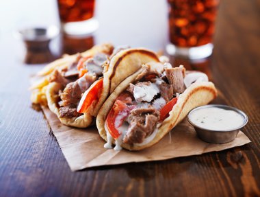 Greek gyros clipart