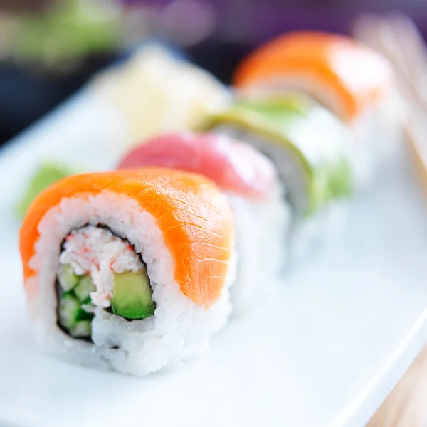 Sushi japonés con stuna — Foto de Stock