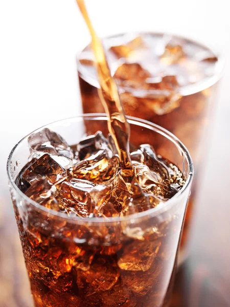 Glas kopp cola — Stockfoto