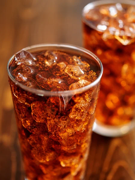 Glass cup of cola — Stock Photo, Image