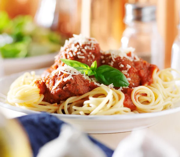 Spaghetti a cena — Foto Stock