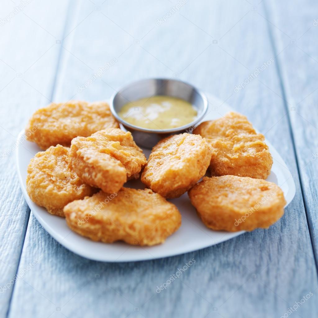 Chicken nuggets with honey