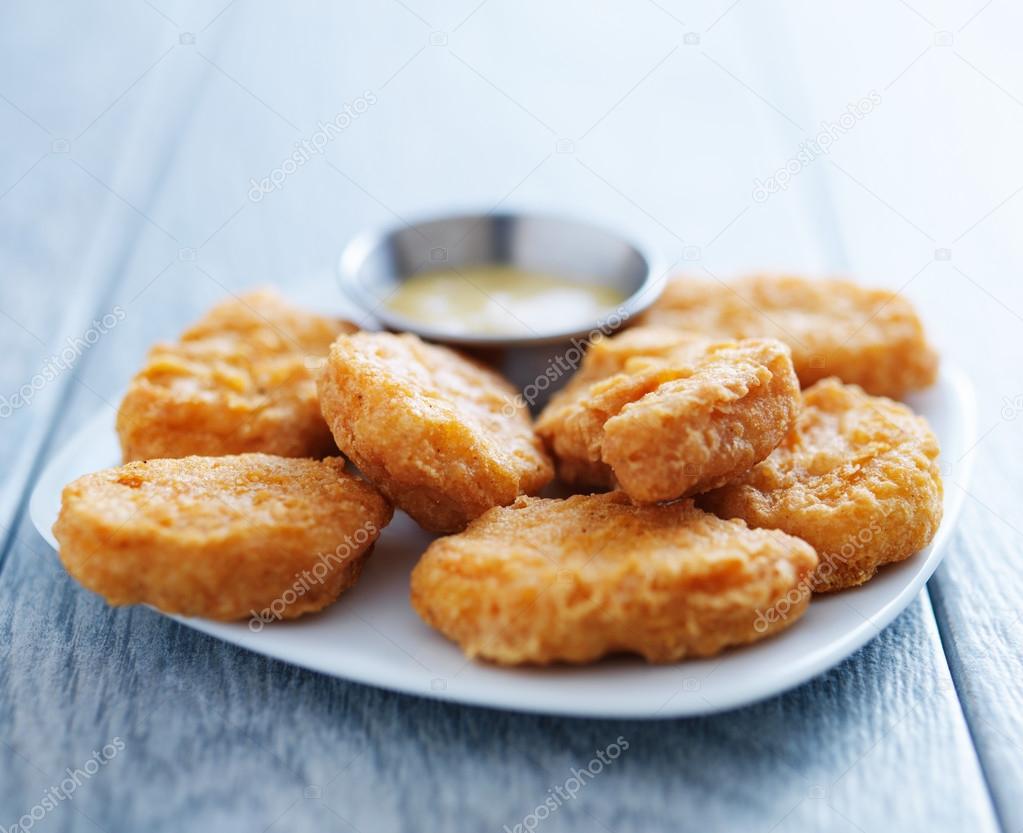 Chicken nuggets with honey