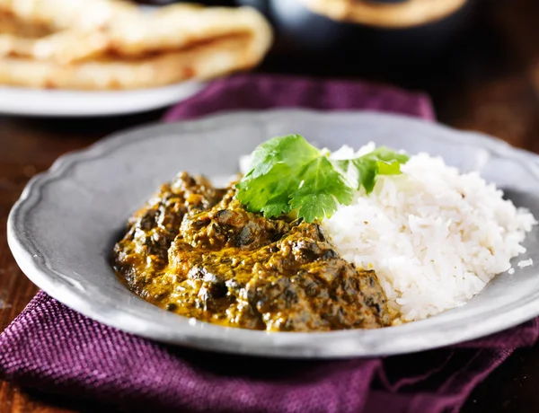 Salsicha indiana paneer curry — Fotografia de Stock