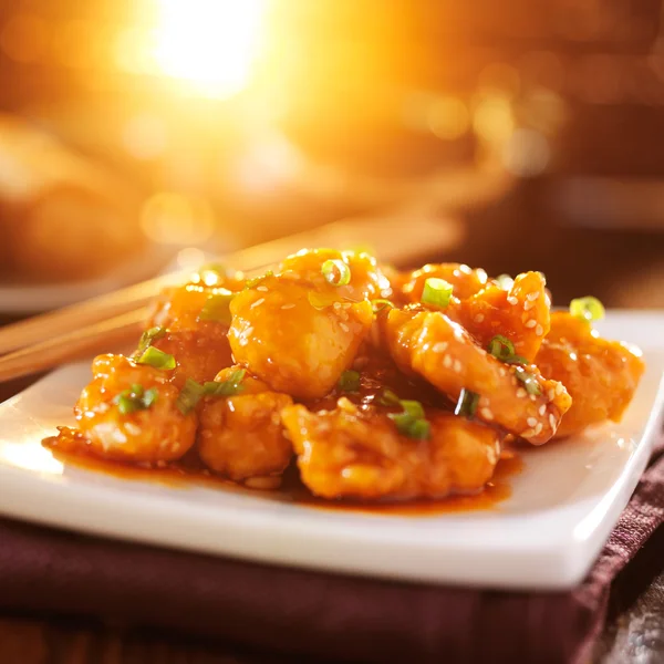 Chinese sesame chicken — Stock Photo, Image