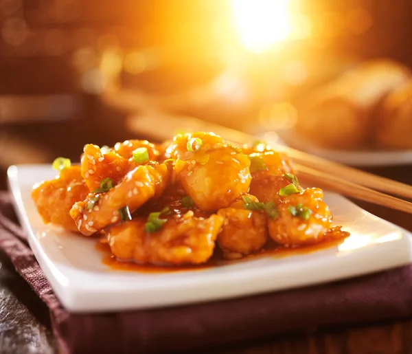 Kínai szezámmagos csirke — Stock Fotó
