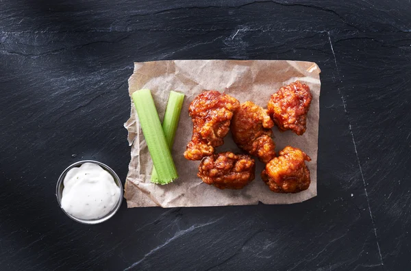 Bbq chicken hot wings — Stock Photo, Image