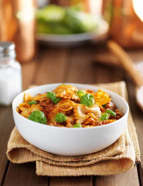 Pasta bowtie Farfalle — Stok Foto