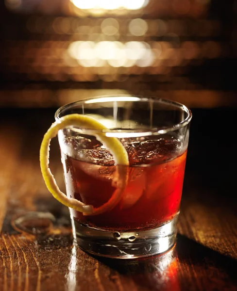 Koude sazerac cocktail — Stockfoto