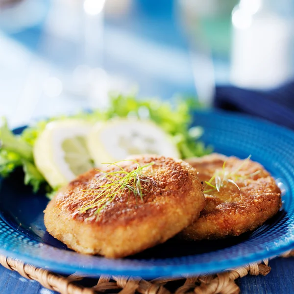 Fried maryland crabcakes — Stock Photo, Image