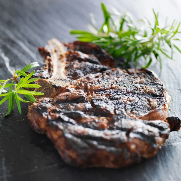 Rib beef steak with rosemary — Stock Photo, Image