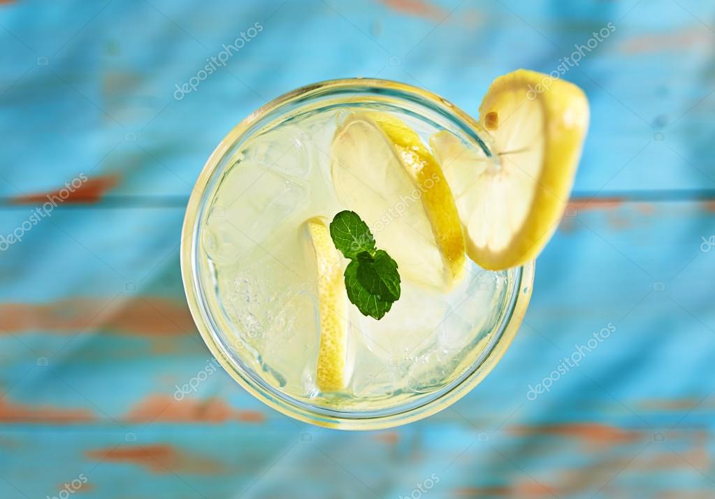 Is Mint Lemonade Good For You Fresh lemonade with mint — Stock Photo © resnick_joshua1 #86859278