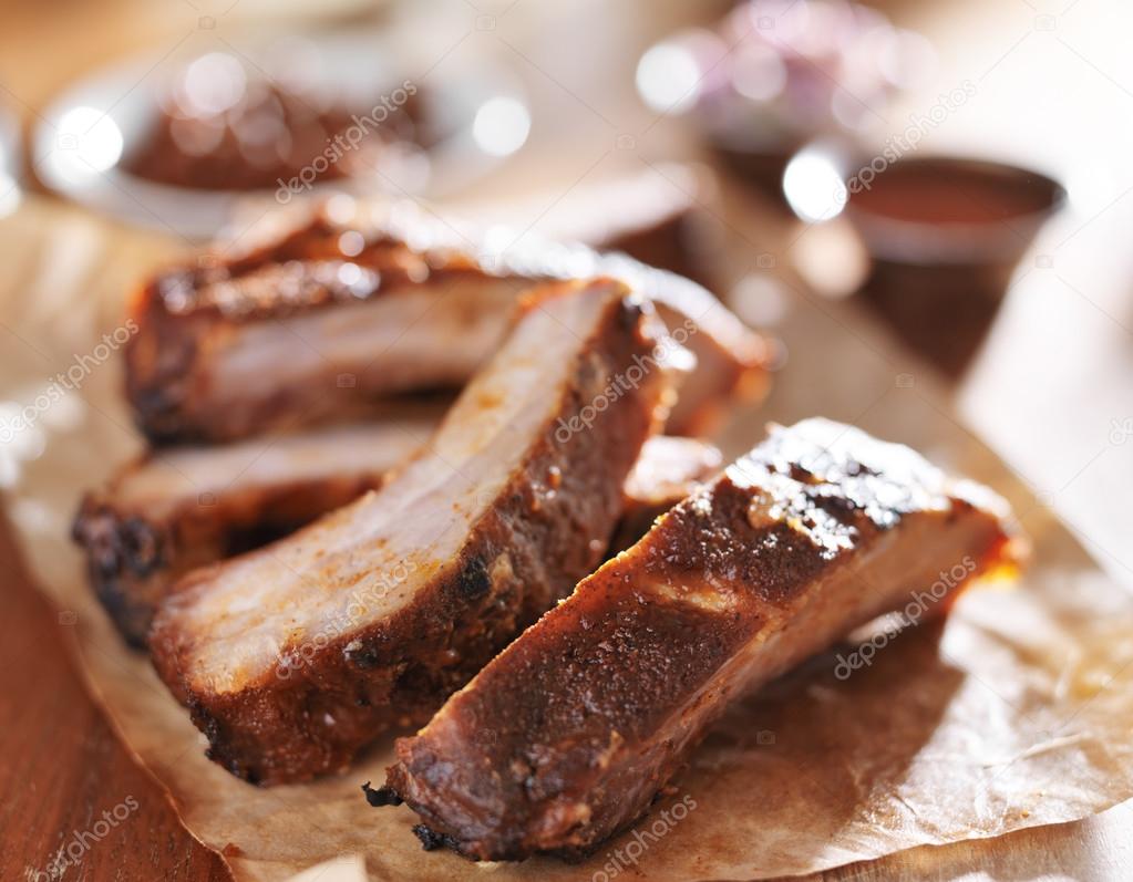 grilled pork spare ribs