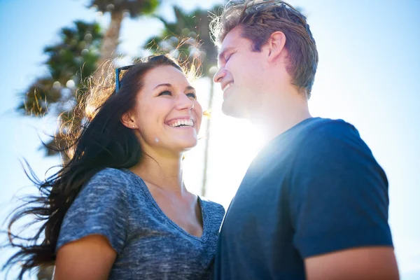 Happy romantic couple — Stock Photo, Image