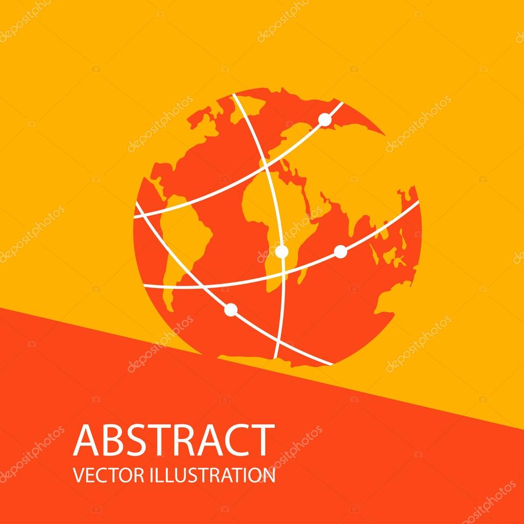 Internet communications network creative concept icon. location and modern communications technology.