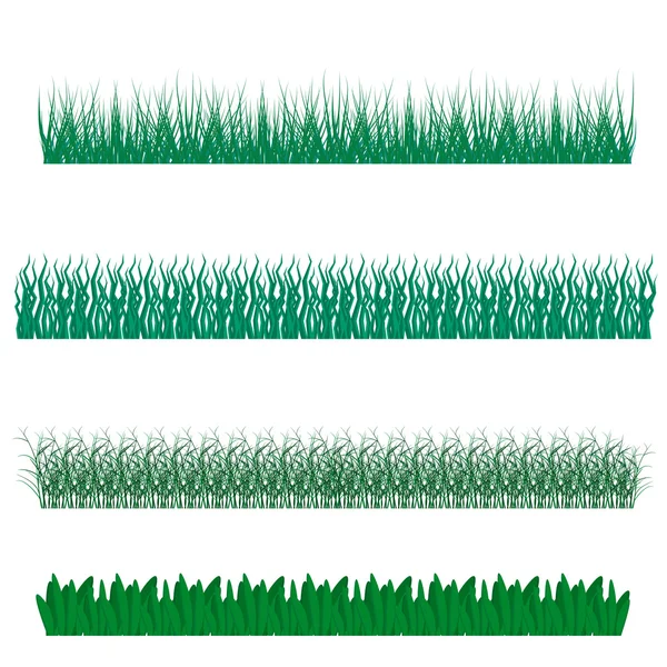 Grass, shrubs. Textures illustrated images — Stock Vector