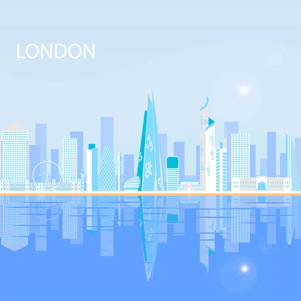 Londres - capital del Reino Unido de Gran Bretaña e Irlanda del Norte . — Vector de stock