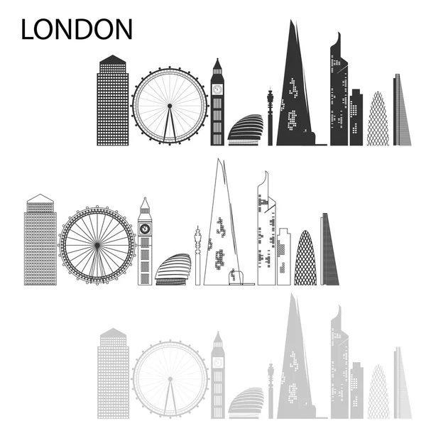 ロンドン - イギリスのグレート ・ ブリテンおよび北アイルランドの首都. — ストックベクタ