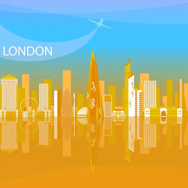 Londres - capitale du Royaume-Uni de Grande-Bretagne et d'Irlande du Nord . — Image vectorielle