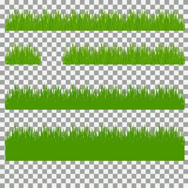 Γρασίδι, θάμνοι. Ένα σύνολο των διάφορων τύπων χλοών. Σύνολο της χλόης σε ένα διαφανές φόντο. Royalty Free Εικονογραφήσεις Αρχείου