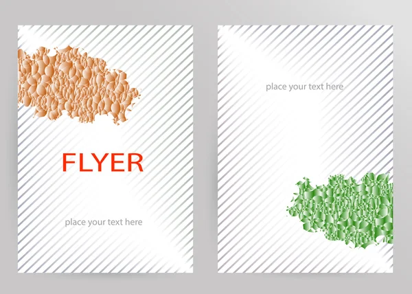 Brochure abstraite Modèle vectoriel de conception Flyer en format A4 — Image vectorielle