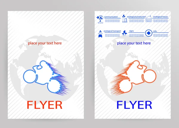 Brochure abstraite Modèle vectoriel de conception Flyer en format A4 — Image vectorielle