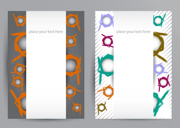 Abstracte Brochure Flyer vector ontwerpsjabloon — Stockvector