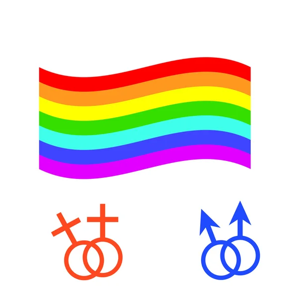 Symbole der Homosexualität — Stockvektor
